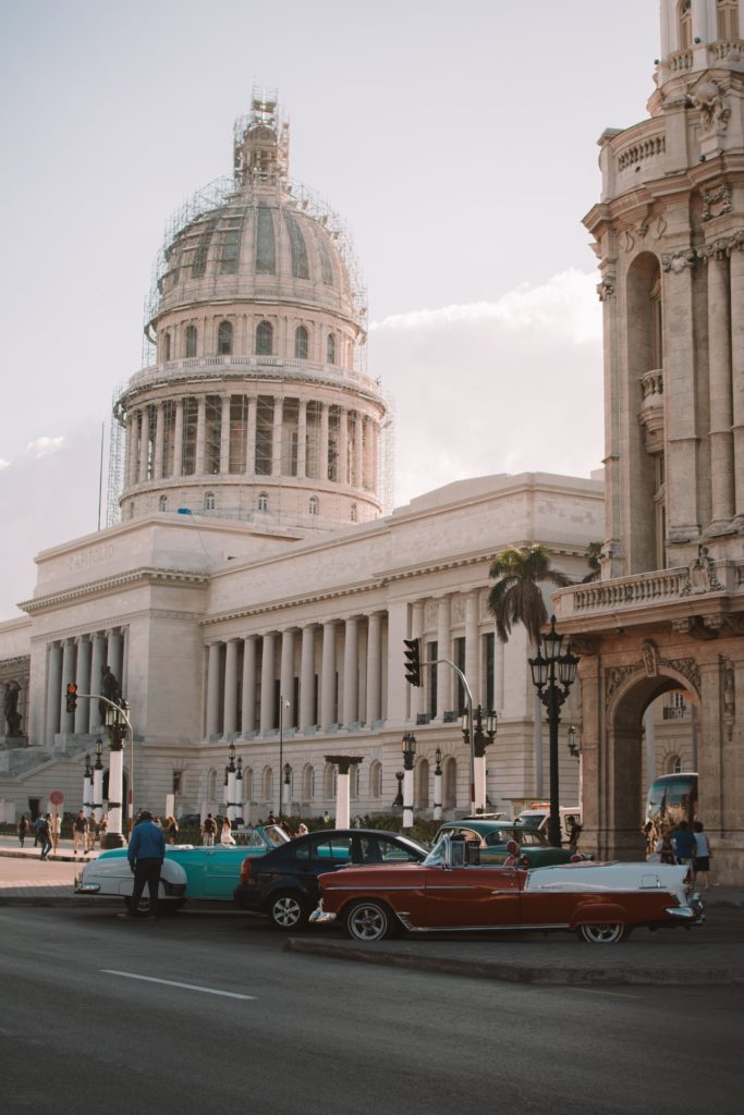 white concrete building in Cuba