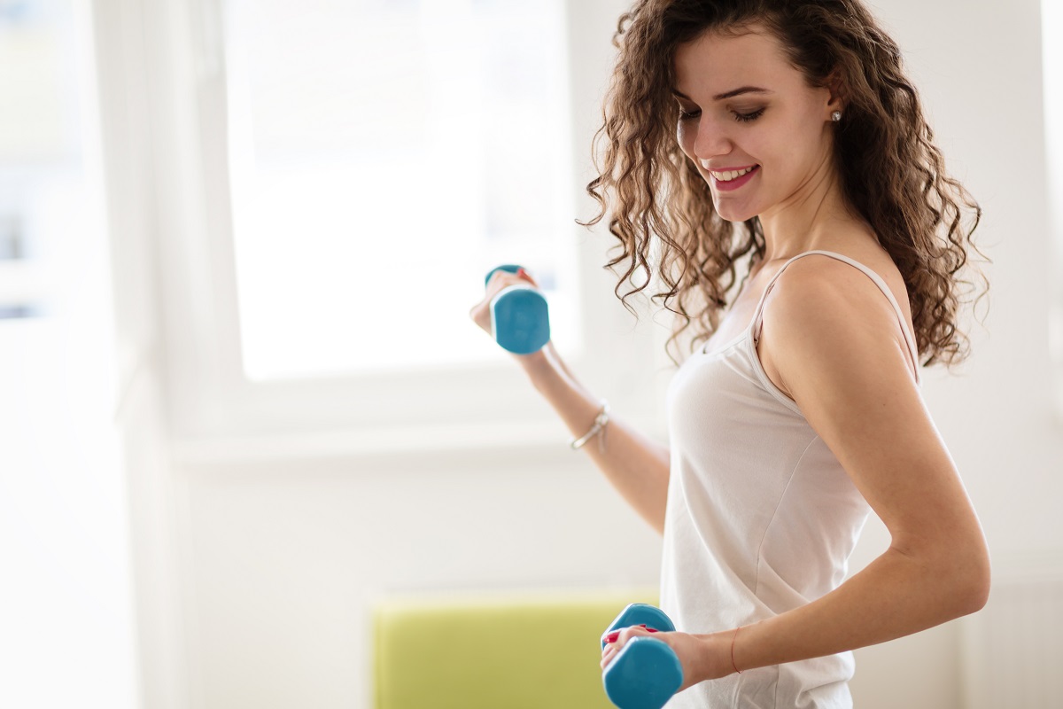 woman working out